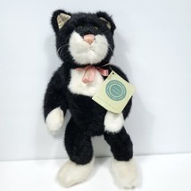 The Boyd&#39;s Collection Black &amp; White Cat 14&quot; JB Bean Series 1985-98 Retired Plush - £23.64 GBP
