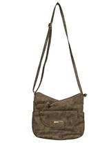 Multi-Sac Gray Faux Leather Silvertoned Hardware Crossbody Purse Organiz... - $29.80