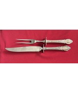 Vtg Enchantment Londontown Oneida 2-pc Steak Carving Set Silverplate 195... - $71.24