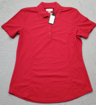 Greg Norman Golf Polo Shirt Womens Small Red Play Dry Performance Stretc... - £18.43 GBP