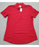 Greg Norman Golf Polo Shirt Womens Small Red Play Dry Performance Stretc... - $24.47