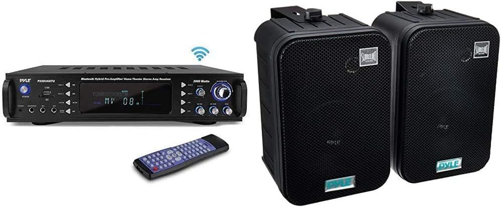 Pyle Pdwr50B (Black) Is A 4-Channel Bluetooth Home Power Amplifier With 2000 - $321.96