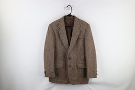 Vtg 70s Streetwear Mens 40R Wool Harris Tweed Handwoven Sport Coat Blaze... - £44.93 GBP