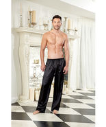CHARMEUSE DRAWSTRING MEN'S BLACK LOUNGE PANT SMALL - $15.99
