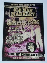 The Generators Concert Card Promotional Pomona California Cyclone Rangers* - $368.84 MXN