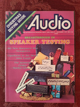 Rare AUDIO Hi Fi Magazine November 1973 Speaker Testing Breakthrough! - $16.20