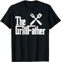 Grill Father Funny Grilling Parody Dad Papa Husband Men Gift T-Shirt - £12.57 GBP+