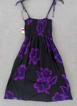 Favant Spaghetti Strap Womens Sundress One Size Short Elastic Tube Black Purple - £15.62 GBP