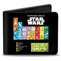 Star Wars Periodic Table of Characters Bi-Fold Wallet Black - £20.76 GBP