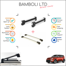 Bamboli 29.5&quot; Ski Carrier &amp; Silver Cross Bar Set For Kia Soul X-Line 18-&gt; 4 pcs - $217.08