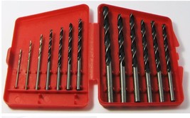 New Carbon Steel Electric Power Hand Drill Bit Set 13PC From 1/16 To 1/4 w/CASE - £7.92 GBP