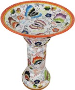 Mexican Talavera Birdbath Handcrafted - Butterflies - - $399.00