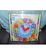 Garanimals Wooden Shape Sorting Clock NEW - $36.00