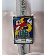 Disney Epcot Holidays Around the World Pin Lanyard &amp; Case Rare 2001 Mickey - £7.32 GBP