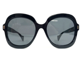 Gucci Sunglasses GG1240S 001 Ultra Oversized Black Frames with Dark Gray Lenses - £195.16 GBP