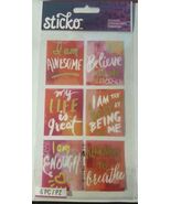 STICKO/AMERICAN CRAFTS STICKO GRAT Stickers, Awesome, 6/PC (LOC EC-12) - $144.49 MXN
