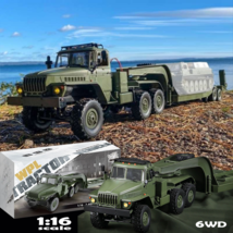 RC Semi Truck Military Tank Transporter Trailer Tractor Off Road Crawler... - $159.99