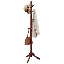 VASAGLE Solid Wood Coat Rack and Stand, Free Standing Hall Coat Tree wit... - $116.97