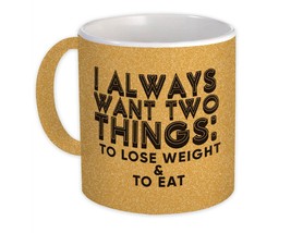 Lose Weight and Eat : Gift Mug Diet Funny Fat Kitchen Décor - £12.70 GBP