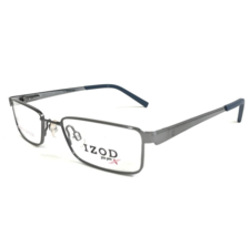 IZOD Kids Eyeglasses Frames X 101 GUNMETAL Silver Rectangular Full Rim 46-17-125 - £14.52 GBP