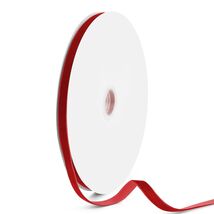 VISPAD Velvet Ribbon 3/8&quot; x 25yd Red Single Face 1 Roll - $175.26 MXN