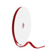 VISPAD Velvet Ribbon 3/8&quot; x 25yd Red Single Face 1 Roll - €8,17 EUR