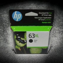 HP 63XL Black Ink Cartridge High Yield Factory Sealed EXP 12/23 Genuine OEM - £23.05 GBP