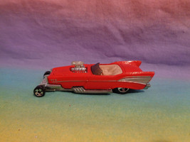 Vtg 2001 Hot Wheels First Editions &#39;57 Chevy Bel Air Roadster GMTM Red Malaysia - £2.78 GBP