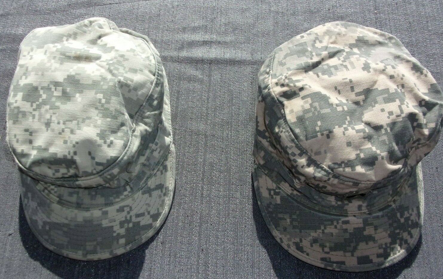 PRE-OWNED 2 QTY ACU UCP PATROL CAP 7 1/8 AUTHORIZED UNIFORM HAT MILITARY - $30.95