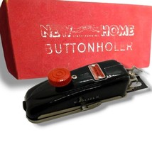 Vintage NEW HOME Sewing Machine  Button Holer CIB with attachments - £9.34 GBP