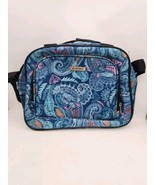 Tag Heuer Ridgefield Blue Paisley Luggage shoulder bag attaches suitcase... - $40.15