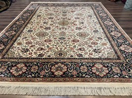 Karastan Rug 8.8 x 12 Ivory Indo Kirman #700/706, Wool Original Series - $3,150.00