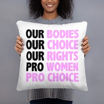 Pro Choice Pillow, Womens Rights pillow, Feminism Pillow, Feminist Pillow, My Bo - £22.78 GBP