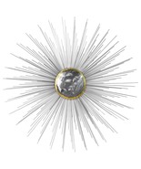 R Starburst Hand Painted Etched Metal Wall Sculpture - £272.39 GBP