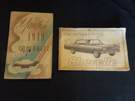 Old Vtg Collectible 1949 Chevrolet 1964  Chevrolet Chevelle Owners Manuals - £23.85 GBP