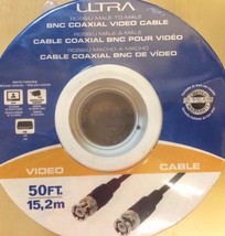 Ultra - U12-4163 - 50FT Male-To-Male BNC Coaxial Video Cable - 30.5m, 24... - £23.69 GBP