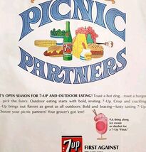 1966 7 Up Advertisement Soda Pop Beverage 7UP Sherbet Float Picnic Partn... - $29.99