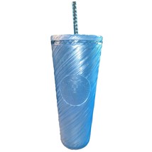 Starbucks Summer 2024 Blue Swirl Venti Tumbler 24 oz Cheapest On eBay I Checked - $22.76