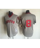 Red Sox #8 Carl Yastrzemski Jersey Old Style Uniform Gray - $45.00