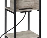The Vasagle Side Table With Charging Station, 3-Tier End Table With Usb ... - $59.95