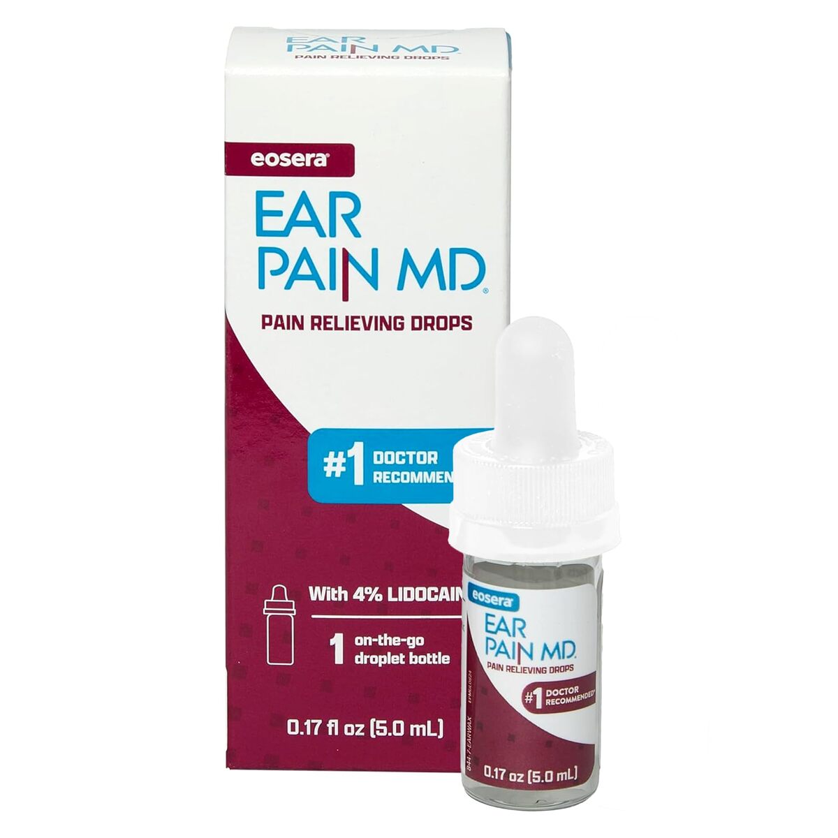 Eosera Ear Pain MD® - 4% Lidocaine Ear Drops for Maximum Strength Earach... - $16.82