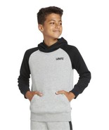 MSRP $48 Levi&#39;s Big Boys Varsity Raglan Fleece Pullover Hoodie Size Medium - $47.39 CAD