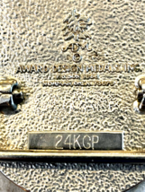 Vintage Oil Patch Drill Bit Oil Exploration  24KT Gold Plate Belt Buckle... - £78.86 GBP