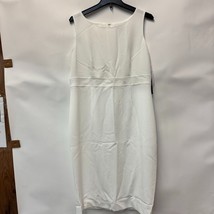 Le Suit Womens 12 Vanilla Ice White Sleeveless Short Dress NWT CY26 - $48.99