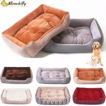 Soft large Pet Dog Bed Cat kennel Warm Cozy Dog House Soft Fleece Nest Dog Baske - £32.51 GBP+