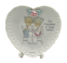 Precious Moments Porcelain Plate Our Friendship Is Soda-licious - $25.73