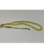 Natural Baltic Amber silver tasbih prayer rosary 9.6 grams 33 beads 14 c... - £41.86 GBP
