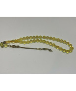 Natural Baltic Amber silver tasbih prayer rosary 9.6 grams 33 beads 14 c... - $1,013.28 MXN