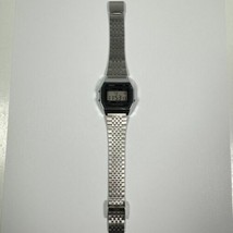 Casio A153 595 Men’s 34mm Digital Watch Black Face Steel Japan Vtg New B... - $108.89
