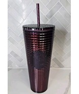 Starbucks Berry Plum Maroon Grid Disco Christmas Holiday (2020) 24oz Col... - $24.70